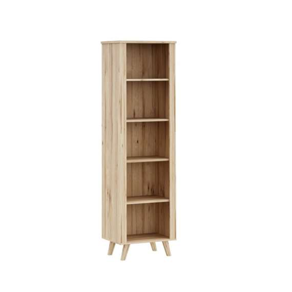 Reol VANKKA 60x202 cm - 4 hyller - eik bianco