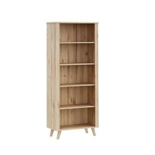 Reol VANKKA 85x202 cm - 4 hyller - eik bianco