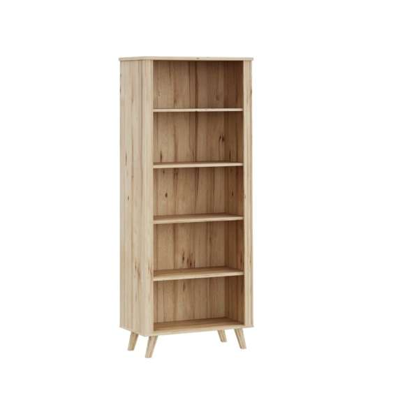 Reol VANKKA 85x202 cm - 4 hyller - eik bianco