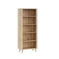 Reol VANKKA 85x202 cm - 4 hyller - eik bianco