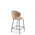 Barstol Madrid - velvet beige - svart bein