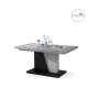 Sofabord Noir 120-160x70 cm - betong - svart matt