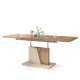 Sofabord GRAND NOIR - 120-180 cm - eik artisan - beige