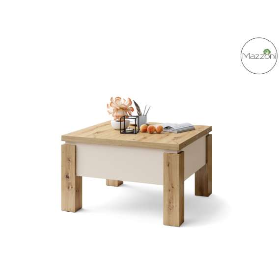 Sofabord Oslo 80-160 cm - eik artisan - beige