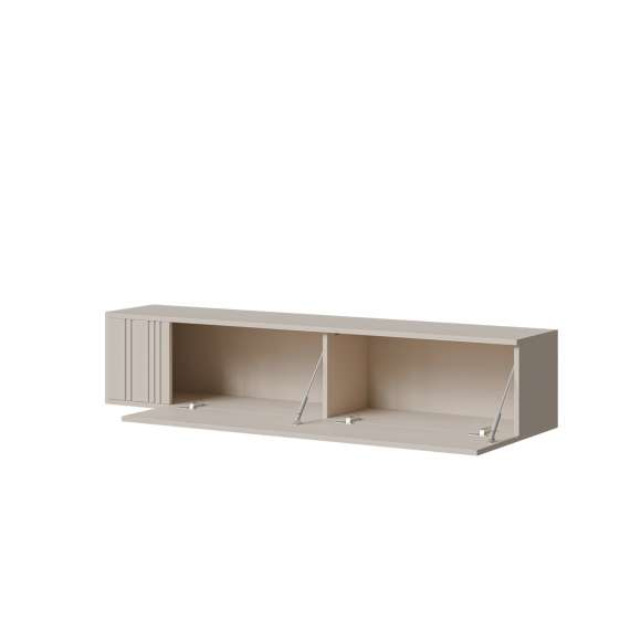 Vegghengt tv-benk PHILIPPE V - cashmere - 150x30 cm - 2 dører