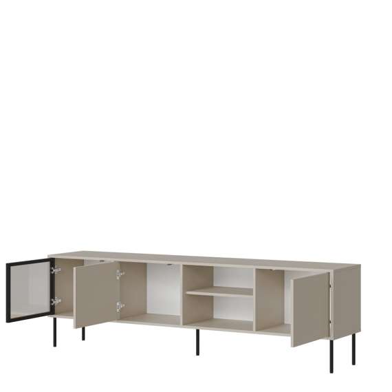 Tv-benk DOMI 200x600cm - cashmere - 3 dører