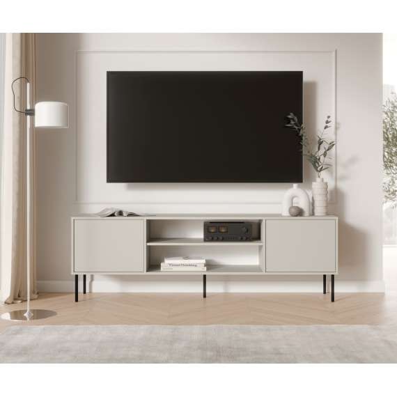 Tv-benk DOMI 180x60cm - cashmere - 2 dører
