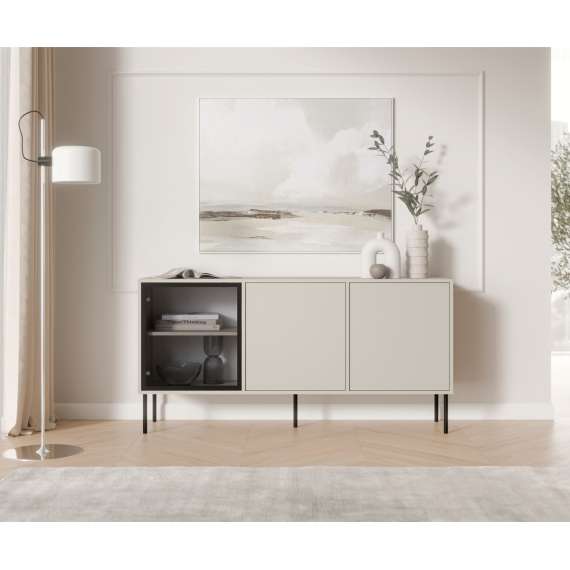 Skjenk DOMI 150x75 cm - cashmere - 3 dører