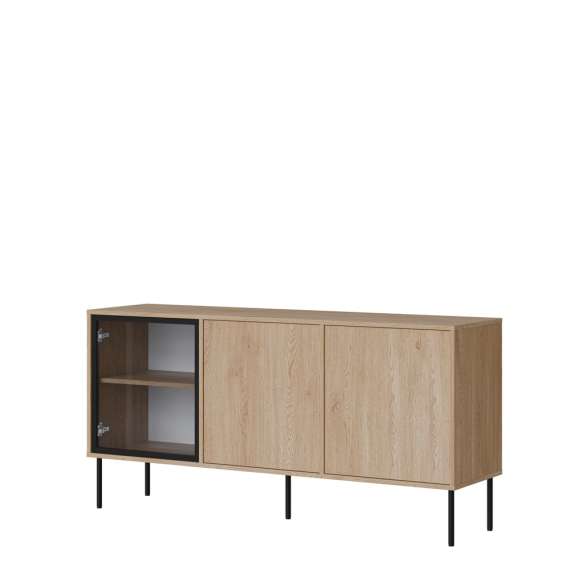 Skjenk DOMI 150x75 cm - eik cremona - 3 dører