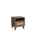 Nattbord GLENKEEN 45x48 cm - 1 skuff - eik valencia - rotting