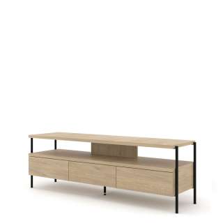 Tv-benk DRAGON 150x51cm - eik cremona - 3 skuffer