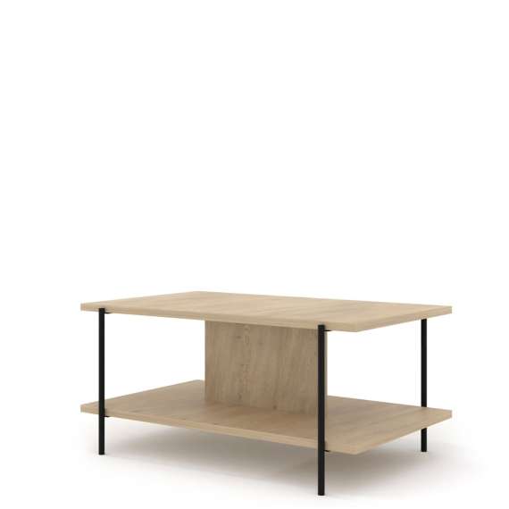 Sofabord DRAGON 110x65cm - eik cremona - metall bein