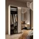 Garderobeskap Trend II 200x222 - beige - speil