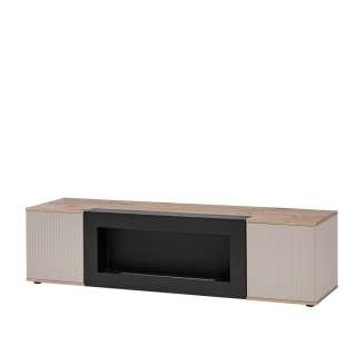 Tv-benk CATALINA 160x42 cm - eik vicking - cashmere - biopeis