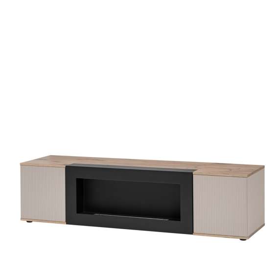 Tv-benk CATALINA 160x42 cm - eik vicking - cashmere - biopeis