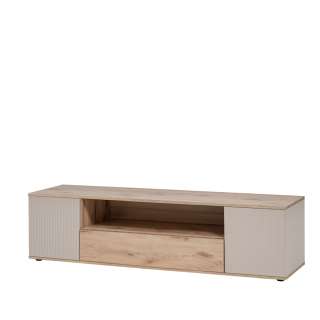 Tv-benk CATALINA 160x42 cm - eik vicking - cashmere