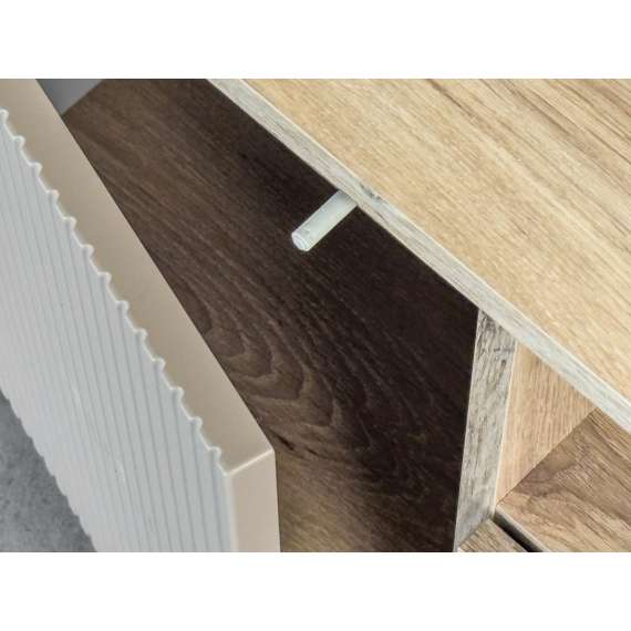 Tv-benk CATALINA 160x42 cm - eik vicking - cashmere