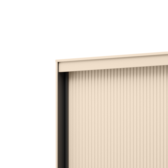 Garderobeskap Trend II 200x222 - beige - speil