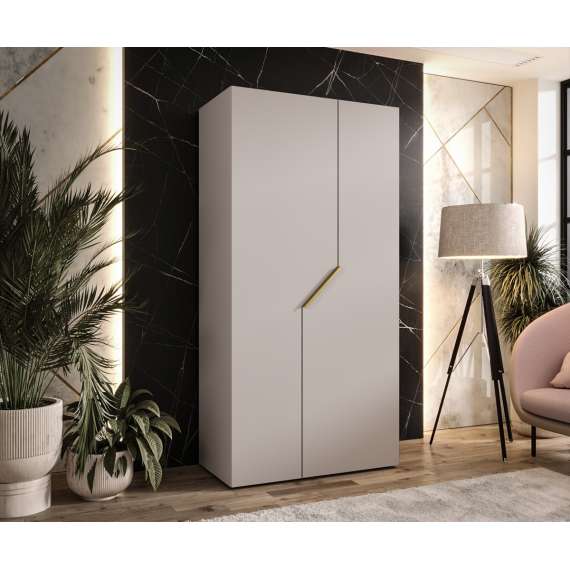 Garderobeskap ANDREW 1 - 100x202 cm - cashmere - 2 dører