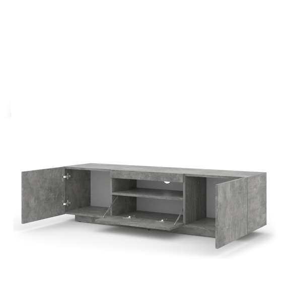Tv-benk AURA 150 cm - betong - LED belysning
