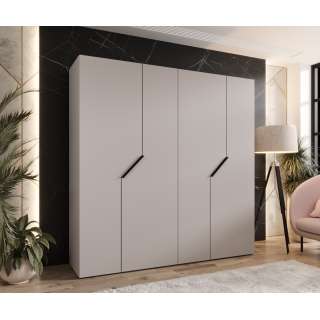 Garderobeskap ANDREW 1 - 200x202 cm - cashmere - 4 dører
