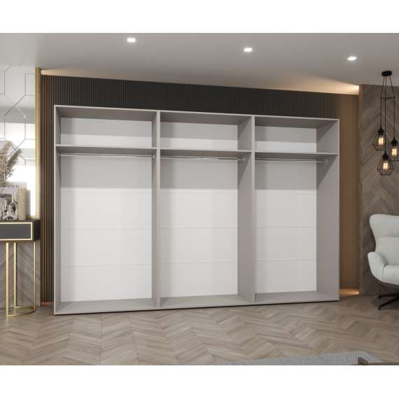 Garderobeskap ANDREW 1 - 300x202 cm - svart matt - 6 dører