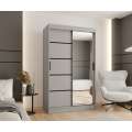 Garderobeskap RUBINO V2 120x200 cm - cashmere - skyvedører - speil