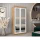 Garderobeskap PROMO T3 100x200 cm - eik artisan - skyvedører - speil