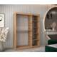 Garderobeskap PROMO T3 150x200 cm - eik artisan - skyvedører - speil