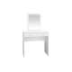Sminkebord Bijou 80x140 cm - hvit matt - med speil