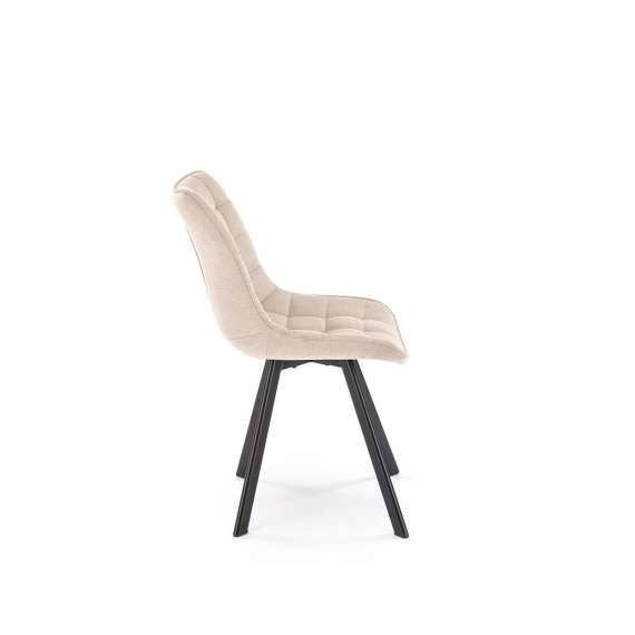 Stol Solit - beige stoff - metall ben