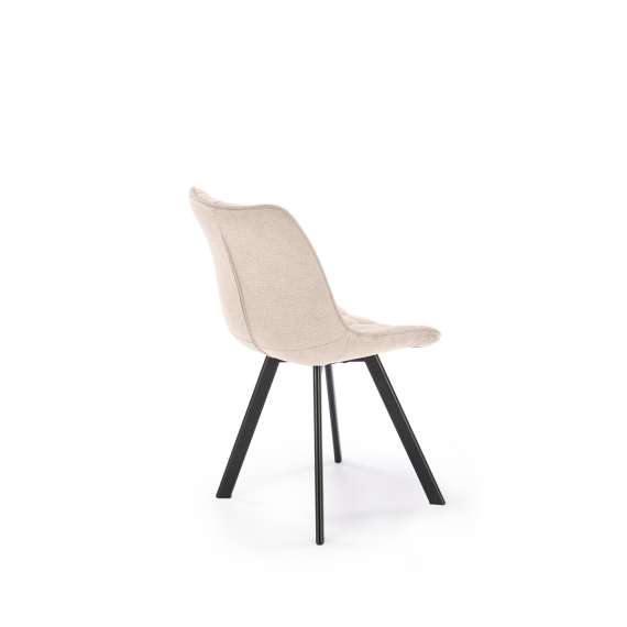 Stol Solit - beige stoff - metall ben