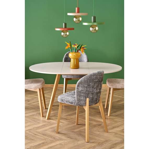 Spisebord Ruben Ø102 cm - cashmere - eik ben