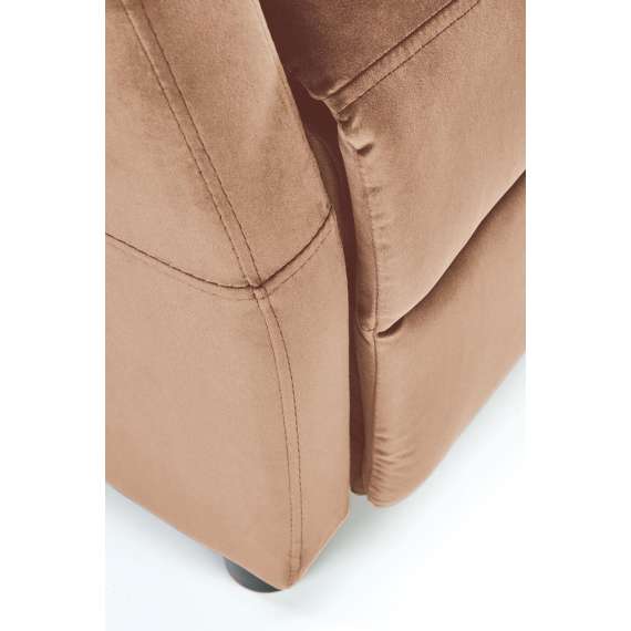 Lenestol FELIPE 2 - reclinerfunksjon - beige velvet