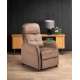 Lenestol FELIPE 2 - reclinerfunksjon - beige velvet
