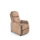Lenestol FELIPE 2 - reclinerfunksjon - beige velvet