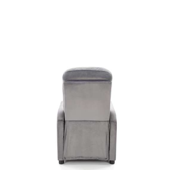 Lenestol FELIPE 2 - reclinerfunksjon - grå velvet