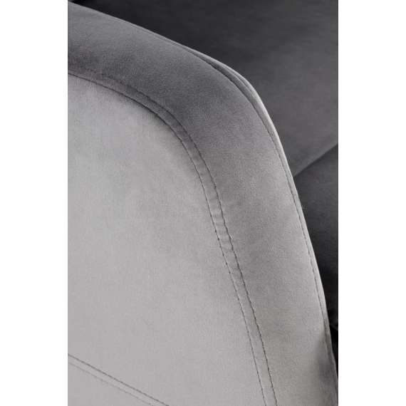 Lenestol FELIPE 2 - reclinerfunksjon - grå velvet