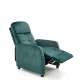 Lenestol FELIPE 2 - reclinerfunksjon - flaskegrønn velvet
