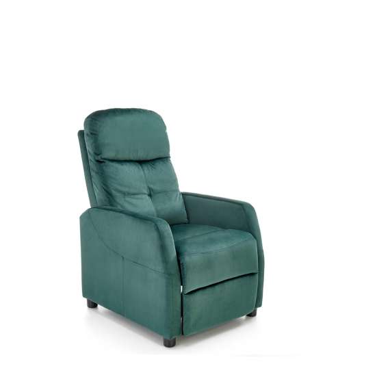 Lenestol FELIPE 2 - reclinerfunksjon - flaskegrønn velvet