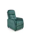 Lenestol FELIPE 2 - reclinerfunksjon - flaskegrønn velvet