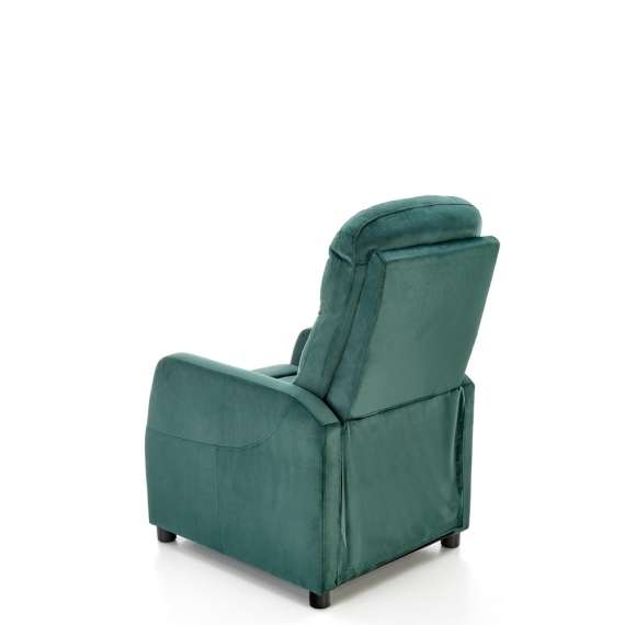 Lenestol FELIPE 2 - reclinerfunksjon - flaskegrønn velvet