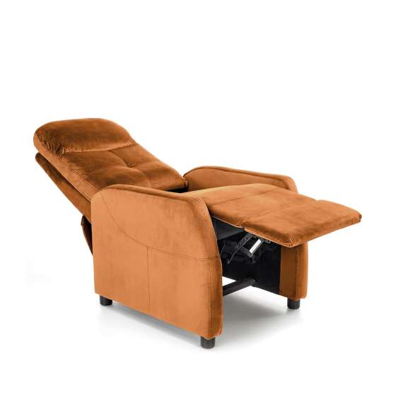 Lenestol FELIPE 2 - reclinerfunksjon - kanel velvet