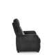 Lenestol FELIPE 2 - reclinerfunksjon - svart velvet