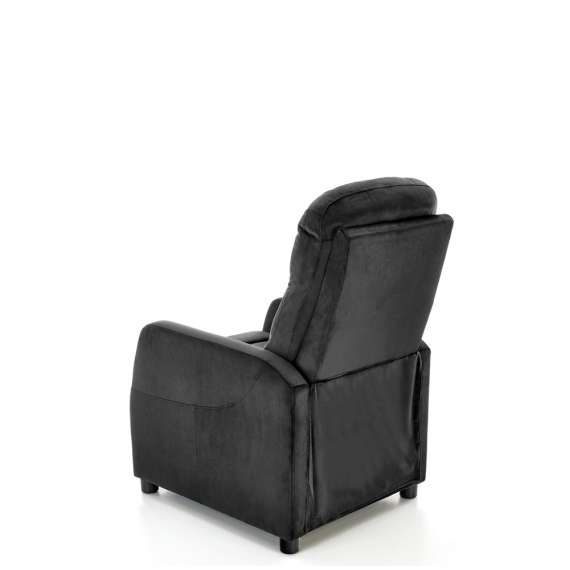 Lenestol FELIPE 2 - reclinerfunksjon - svart velvet