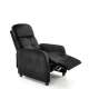 Lenestol FELIPE 2 - reclinerfunksjon - svart velvet