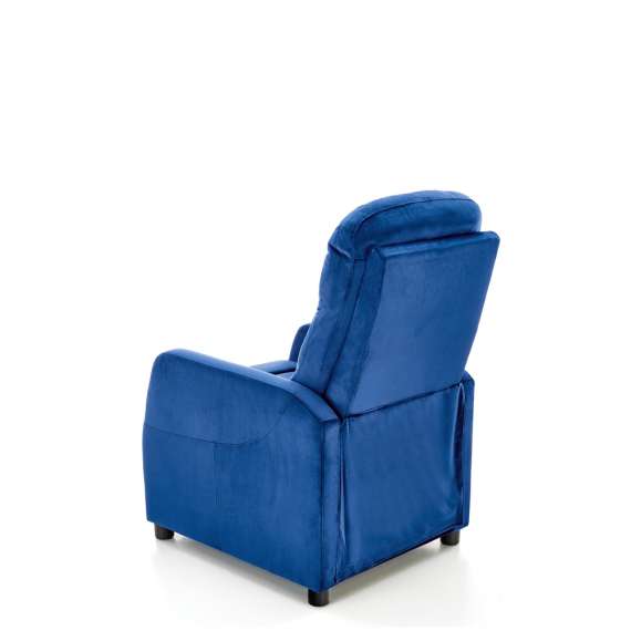 Lenestol FELIPE 2 - reclinerfunksjon - marineblå velvet