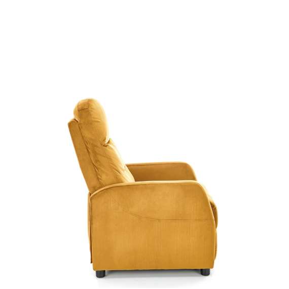 Lenestol FELIPE 2 - reclinerfunksjon - sannepsgul velvet