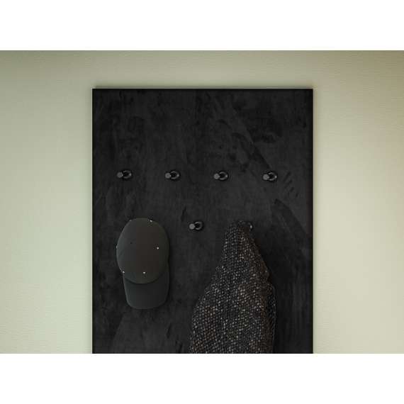 Polstret veggpanel VASCO - 60x153 cm - svart velvet