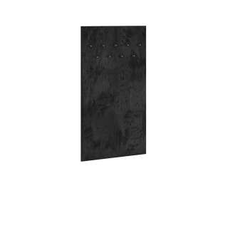 Polstret veggpanel VASCO - 80x153 cm - svart velvet